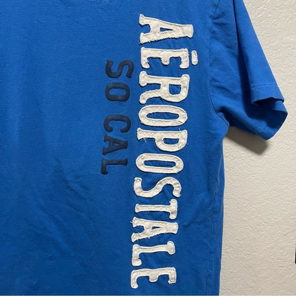 Aeropostale Men's Blue Graphic T-Shirt Size Medium - Picture 2 of 4